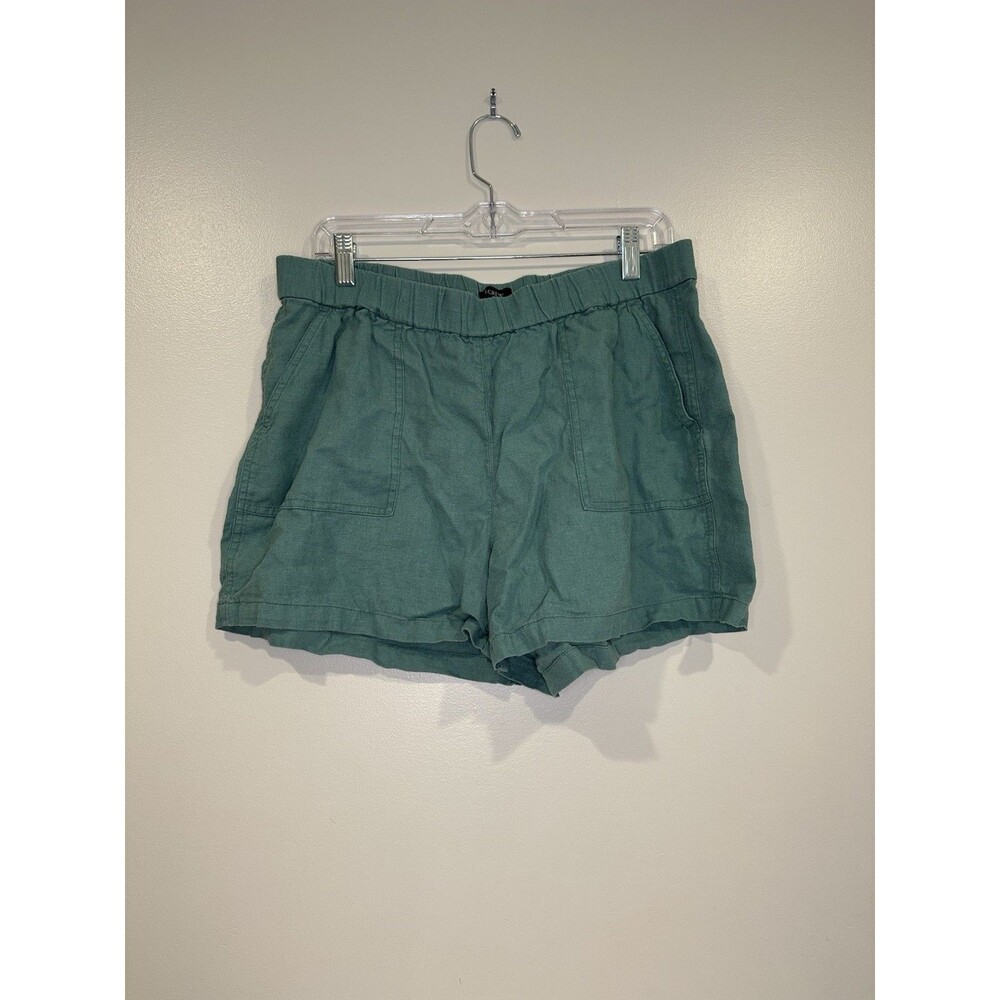 J.Crew Womens Shorts Medium Linen Blend Summer Coastal Vacation Resort Chic